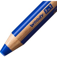 Esmo Home Woody 3'ü 1 Arada - Çok Özellikli Kalem - 18'li Paket - Çeşitli Renkler + Kalemtıraş ve Boyama Fırçası
