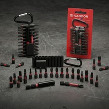 Esmo Home Vandor Uç Matkap Ucu Tornavida Ucu Vidalama Ucu Impact 22 Parça Anahtarlık