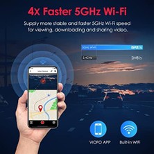 Esmo Home A129 Pro Duo 2 Kameralı Ön-Arka 4K Wifi Gps'li Araç Kamerası