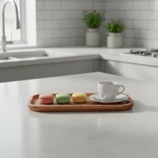 Esmo Home Doğal Akasya Ağacından Sunum Tabağı, Akasya Meze Tabağı, Peynir Sunum Tabağı, Salata Tabağı (25CM*14CM*1.5CM)