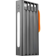Esmo Home 22.5W Pd 3.0 Hızlı Şarj Powerbank, Kablolu Model, Gerçek 20.000 Mah Kapasite, 15/16 Serisi ile Type-C Uyumlu, Qc2.0 Destekli Taşınabilir Şarj Cihazı, Siyah