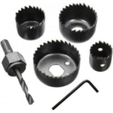 Esmo Home 5546-100 Panç Takımı, 6 Parça, Matkap Uçları Dahil, Manuel Güç Kaynağı