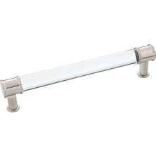 Esmo Home Donanım P3702-CASN Midway Pull 160 mm C/c Crysacrylic Saten Nikel Kaplama