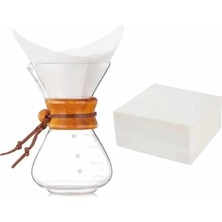 Esmo Home Kahve Filtresi - Kağıt Cam Kahve Demleme Beyaz (Chx-15)