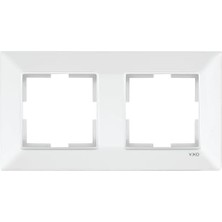 Esmo Home 90979002 Merıdıan Beyaz Ikili Çerçeve