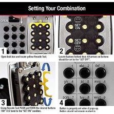 Esmo Home 5422D Push Button Taşınabilir Key Safe By