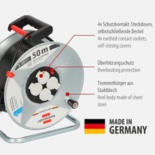 Esmo Home Garant S 4 Ihraç Makarası (50 M – Çelik Sac, Iç Mekanlarda Kullanım, Made In) Gümüş