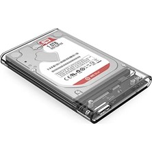 Esmo Home USB 3.0 Micro B Şeffaf 2.5” Inch Sata SSD Hard Disk Kutusu