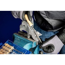 Esmo Home Pferd Anahtar Eğesi Seti 265 B Plastik Çanta Içinde, 6 Törpü, 100 Mm, Ahşap Saplı, 11700265 – Filigran ve Hafif Törpüleme Işleri Için Geniş Bir Bant Genişliği Için Uygundur