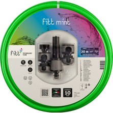 Fitt Mint Dayanıklı Bahçe Sulama Hortumu Kitli 20 Metre