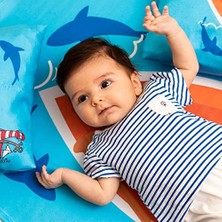 Esmo Home Küçük Denizcilere Hediye Bebek Fotoğraf Battaniyesi Seti Aylık Çekim Battaniye