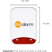 Esmo Home Caydırıcı Sahte Alarm Sireni | Iç ve Dış Mekan Uyumlu | Gerçekçi Görünümlü Güvenlik Sireni