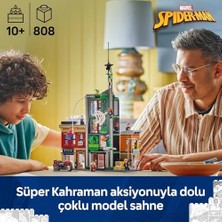 Esmo Home ǀ Örümcek Adam, Oscorp'a Karşı 76324 – Süper Kahraman Savaşlarını Seven 10 Yaş ve Üzeri Çocuklar Için Interaktif Oyun ve Sergileme Deneyimi Sunan Yapım Seti, Hediye Fikri (808 Parça)