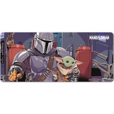 Yenibağ - Star Wars The Mandalorian - Çocuk Xxl Fare Altlığı - Sümen - 80 x 35 cm