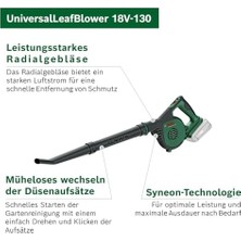 Esmo Home Universalleafblower 18V-130 (Tek Akü, 1x 2,5 Ah)