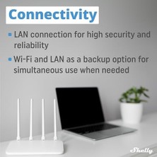 Esmo Home Pro 3 | Wi-Fi, Lan ve Bluetooth 3 Kanallı Akıllı Röle | Ev ve Bina Otomasyonu | Alexa ve ile Uyumlu | Ios Uygulaması | Işık Otomasyonu | Motorlu Valf Için Uzaktan Kumanda