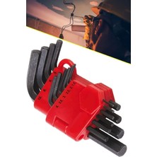 Esmo Home 10 Parça Çift Taraflı Torx Alyan Allen 10 Parça Çelik Anahtar Takımı 1410