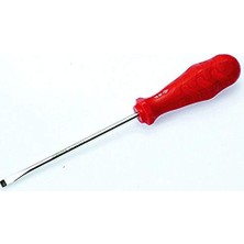 Esmo Home 4300176100 Rod Seri Düz Uçlu Tornavida, Kırmızı, 6 x 100 mm