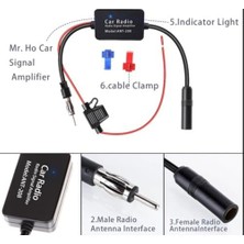 Esmo Home Araç Radyosu Anten Güçlendirici, Evrensel, 12 V, Araç Radyosu, Sinyal Güçlendirici, Am/fm Anten, Sinyal Amplifikatörü, Otomobil, Radyo, Kamyon