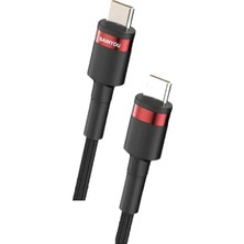 Yenibağ C To Type C 67W Pd Super Charge Süper Turbo Şarj Destekli Hasır Şarj ve Data Cable Kablosu Type C To Type C