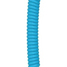 Esmo Home Gaming Premium Coiled Klavye Kablosu - Altın Kaplama Usb-A (Pc) Usb-C (Klavye), Kablo Karışıklığına Karşı Koruma, Çift Örgülü Kılıf, 5 Kutuplu Aviator Fiş - Electric Blue