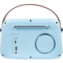 Esmo Home Kozmos FB-R303-BL Retro Radyo ve Bluetooth Hoparlör