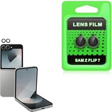 Esmo Home Undeplus Galaxy Z Flip 7 ile Uyumlu Kamera Lens Koruyucu Çerçeveli Koruyucu Cl-07 Siyah