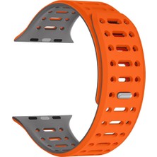 Esmo Home - 10/11 42MM-38/40/41MM Kordon Renkli 3delikli Esnek Silikon Strap 124 2/3/4/5/6/se/7/8/9 ile Uyumlu