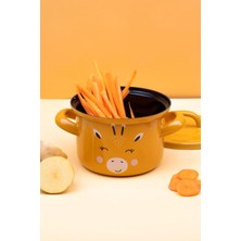 Esmo Home Little Giraffe Emaye Mini Bebek Tenceresi 12CM (850 Ml)