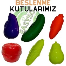 Esmo Home Easyso Şekilli Saklama Kabı, Eğlenceli ve Besleyici Beslenme Kabı, Bpa Içermeyen, Çok Amaçlı, Renkli ve Öğretici, Uzun Ömürlü, Yeni Seri (Havuç Şekilli)