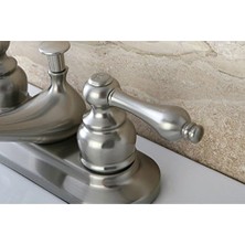 Esmo Home KB608AL Restoration Lavabo Bataryası, 10 Cm, Fırçalanmış Nikel