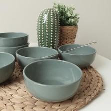 Esmo Home Keramika Yeşil Bulut Kase 12 cm 6 Adet 326