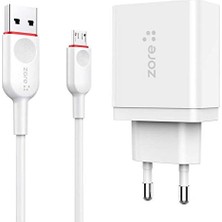 Esmo Home ​ Xmac Serisi Zr-X2 Micro 2 In 1 Şarj Seti Beyaz