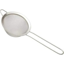 Esmo Home Promosyonca Metal Çay Süzgeci, Uzun Saplı, Gümüş Rengi