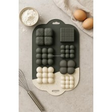 Esmo Home Busstier 2 Adet 6’lı Silikon Cupcake Muffin Kek Kalıbı Isıya Dayanıklı Yapışmaz Gıda Dostu Renkli Esnek Muffin Kalıbı Kolay Temizlenen Mini Kek Kalıbı Pratik Modern Mutfak Için (Bubble)