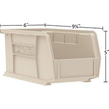 Esmo Home 30237 Akrobins Plastik Saklama Kutuları, 9X6X5 Inç / 23X15X13 Cm, Mavi, 12'li Paket