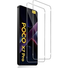 Esmo Home - Poco ile Uyumlu X7 Pro Ekran Koruyucu 9h Temperli Cam Şeffaf Passifik Koruma Camı
