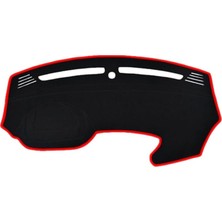 Yenibağ Koruma Halısı Siyah Kenar Renk Kırmızı Fiat Egea Ekranlı 2017-2022 ile Uyumlu