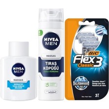 Esmo Home Men Hassas Serinletici Tıraş Sonrası Balsam 100 ml + Hassas Tıraş Köpüğü 200 ml + Bıc 3 Erkek Tıraş Bıçağı 3'lü Blister (3 Bıçak)