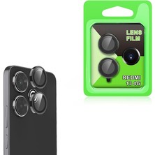 Esmo Home 13 4g ile Uyumlu Kamera Lens Koruyucu Çerçeveli Koruyucu Cl-07 Siyah