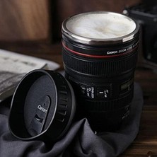 Esmo Home Çelik Objektif Lens Tasarımlı Kupa Bardak Dekoratif Hediyelik