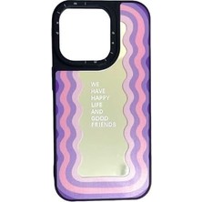 Esmo Home 14 Pro Ile Uyumlu Aynalı Telefon Kılıfı – Şok Darbe Koruması, Çizilmez Ayna Kapak, Kamera Koruyucu Kapak, Kadın ve Erkek Için Şık Koruyucu Kılıf (Morprense)