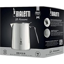 Esmo Home Bialetti 1807 Sütlük "bricco" 50CL, Paslanmaz Çelik, Gümüş, 30 x 20 x 15 cm