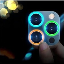 Esmo Home 13 Pro Max Uyumlu Fosforlu Gece Parlayan Telefon Lens Koruyucu