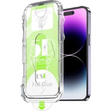 Esmo Home 11 Pro Max Ile Uyumlu Kolay Uygulama Aparatlı Çerçeveli Tam Kapatan Cam Ekran Koruyucu
