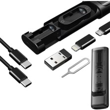 Esmo Home Cep Tipi 60W Bas Aç Type-C,iphone Şarj,micro USB Hızlı Şarj Data Kablo Seti Destekli 5'i 1 Arada Seyahat Kablo Seti Kompakt Seyahat Kiti