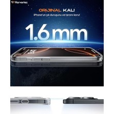 Esmo Home 17E ve 16E Kılıf 6.1" ile Magsafe ile Uyumlu Güçlü Manyetik Kılıf, Sararmaz Sert Pc Çevre Dostu Kapak, Ahize/hoparlör Filtreli, Kamera Yükseltili, Ince Kapak, (Şeffaf)