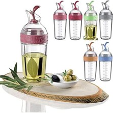 Esmo Home Sızdırmaz Yağdanlık Sosluk Sirke Şişesi 350ML Dekoratif Renkli Ayçiçek Yağı Sıvı Yağ Yağlık Damlatmaz Kapaklı Estetik (Mavi)