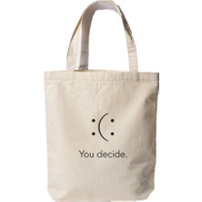 Esmo Home You Decide - Özel Tasarım Bez Çanta, Omuz ve El Çantası, 35X40CM