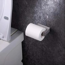 Esmo Home Paslanmaz Çelik Wc Kağıtlık Tuvalet Kağıtlığı Tuvalet Kağıdı Askısı Yapışkanlı Tasarım